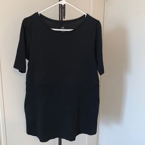 Womens JJill Pima cotton Shirttail Tee